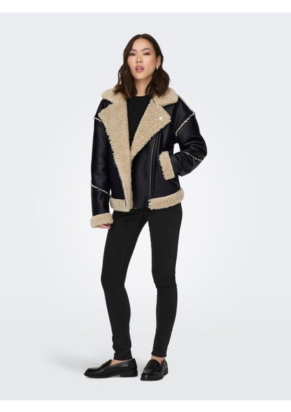 Onlwılma Faux Leath Sherpa Mont 15293010 modelleri