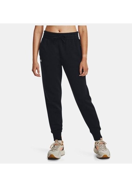 UA Rival Fleece Jogger 1379438-001 KADIN Siyah Eşofman Altı
