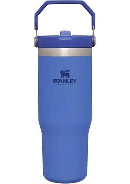 The IceFlow Flip Straw Pipetli Termos Bardak 0,89 LT Mavi