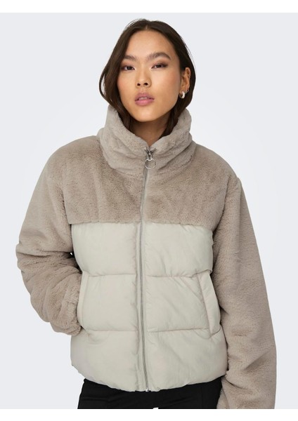 Onlwanja Fur Puffer Mıx Jacket cc Otw fırsatları