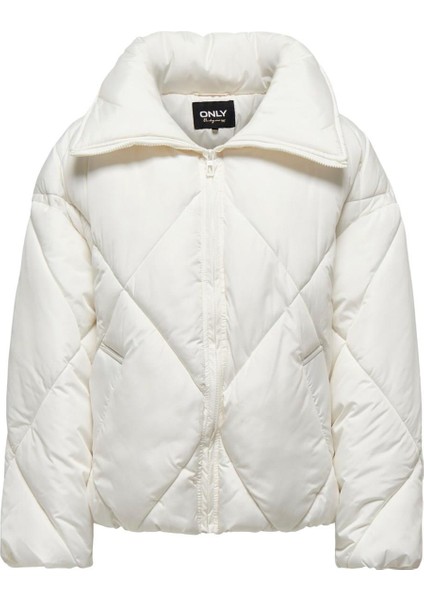 Tamara Short Quilted Kadın Beyaz Kapitone Şişme Mont