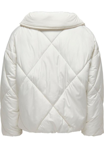 Tamara Short Quilted Kadın Beyaz Kapitone Şişme Mont modelleri