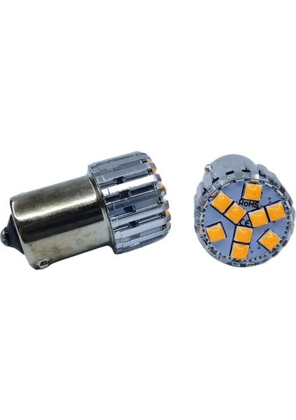 1156 Dekoratif Stop LED Ampul Tek Duy Canbus Turuncu 4W 24V / LAAM951-3