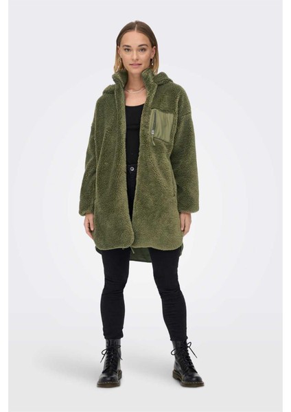 Kadın Oversize Kürklü Kaban - 15230461 indirimleri