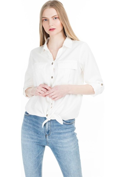 Kadın Cloud Dancer Gömlek