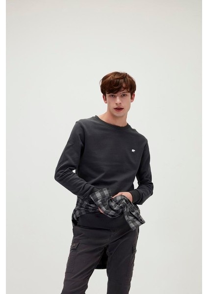 Erkek Füme Sweatshirt Presage Crewneck modelleri