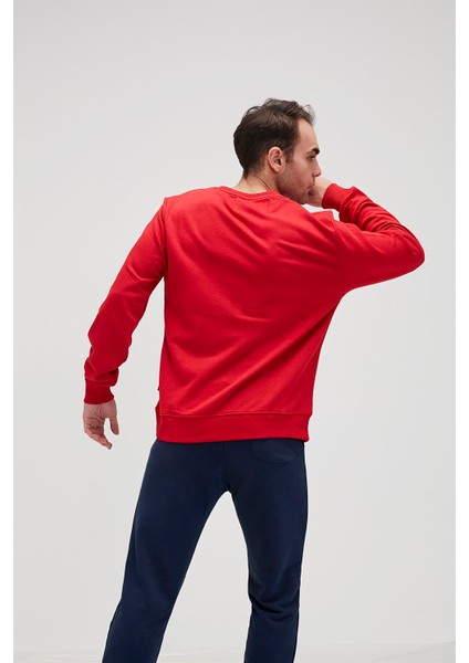 Erkek Sweatshirt Crewneck 200212011-RED fiyatları