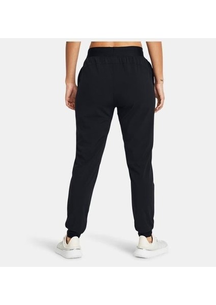 UA Rival Hi Rise Woven Pant 1382727-001 Kadın Siyah Spor Eşofman Altı modelleri