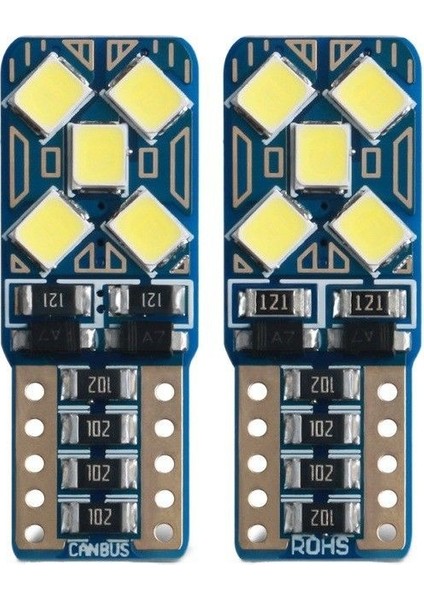 T10 Dekoratif LED Ampul Beyaz 12V 3W / LAAM947