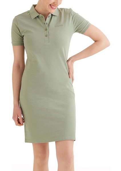 CS0378 Csc W Basic Polo Ss Dress Kadın Elbise fırsatları