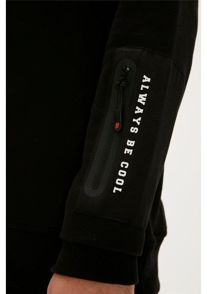 Be Cool Crewneck Erkek Siyah Sweatshirt 23.02.12.025-C01 fırsatları