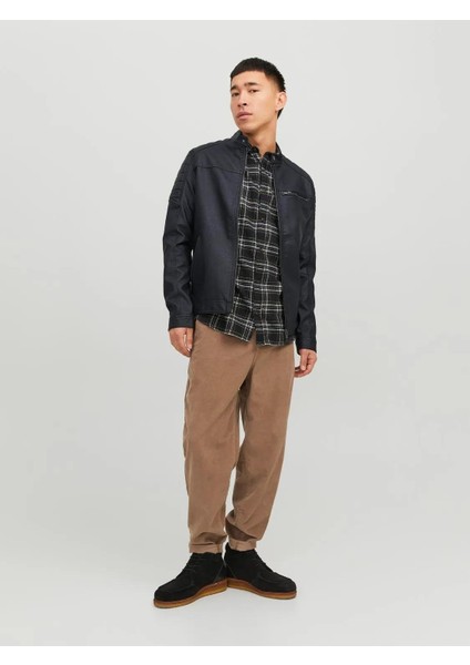 JJEROCKY JACKET NOOS Siyah Erkek Ceket modelleri