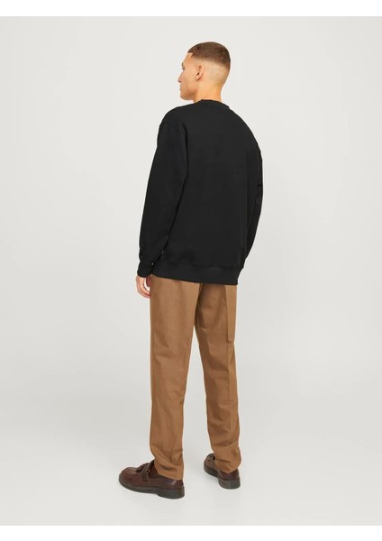 Jprblachad Erkek Siyah Sweatshirt 12261386-BLACK fiyatları