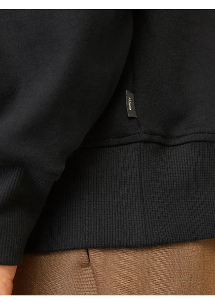 Jprblachad Erkek Siyah Sweatshirt 12261386-BLACK fırsatları