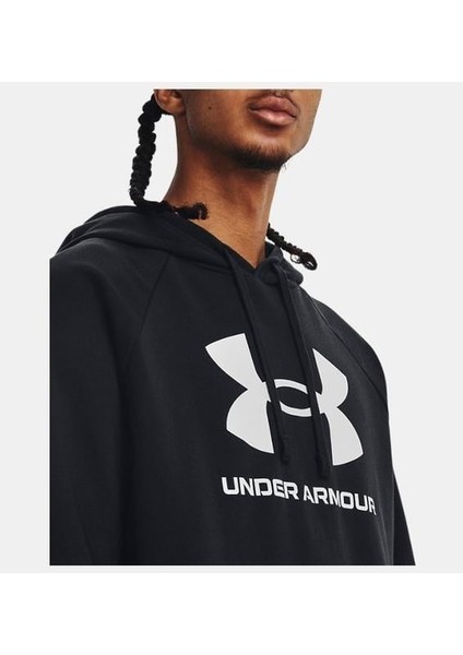 Ua Rival Fleece Logo Hd Siyah Erkek Sweatshirt 1379758-001 indirimleri
