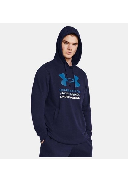 Erkek UA Rival Terry Graphic Kapüşonlu Üst 1386047-410