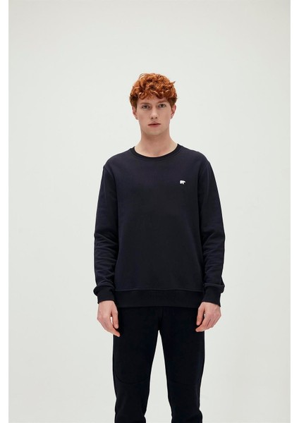 Erkek Lacivert Sweatshirt Presage Crewneck