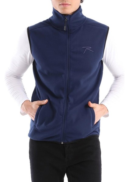 Erkek Polar Yelek Varıan Lacivert