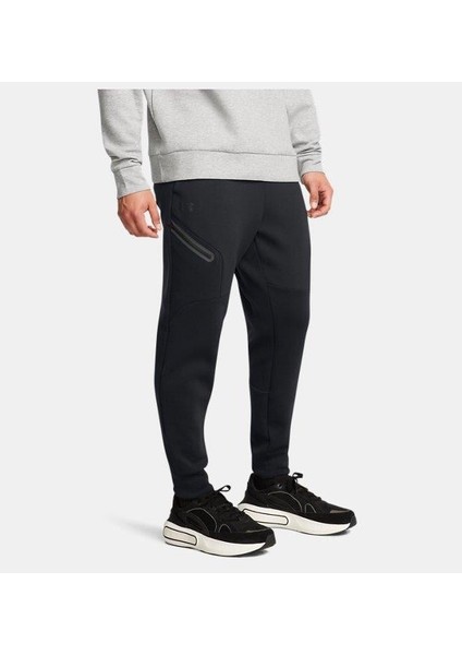 UA Unstoppable Flc Jgr EU 1389353-001 Erkek Siyah Spor Eşofman Altı