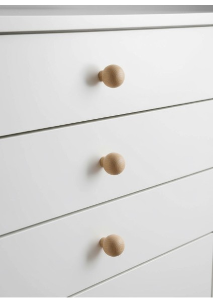 Ahşap Kulp Lüks Country Mobilya Kulpu Dolap Kulpu 2 Adet