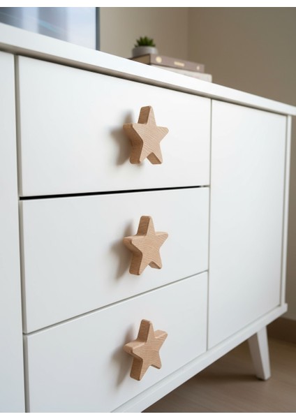 Yıldız Kulp Çocuk Odası Bebek Odası Ahşap