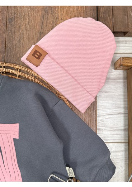 Bolyy Baby Hi Kabartma Baskılı Bereli Arma Detaylı Oversize (Geniş Kalıp) Kız Bebek Takım fırsatları