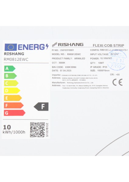 Cob Şerit LED 24V – Metrede 480 LED – Yüksek Crı > 90 – Noktasız Aydınlatma fırsatları