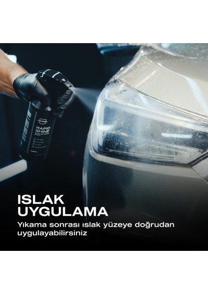 Rapidshine Araç Detay Spreyi-Hızlı Cila Etkisi-Derin Renk-Showroom Parlaklığı-6 Ay Dayanım-500ml
