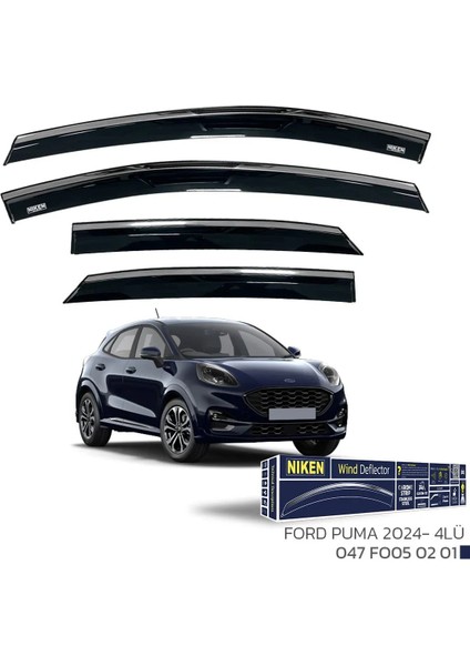 Ford Puma 2024 - Kromlu Cam Rüzgarlığı 4 Lü