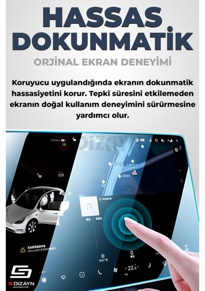 S-Dizayn Peugeot 208 Active 9h Nano Multimedya Ekran Koruyucu 7 Inç Parlak 2012-2019 A+ Kalite fırsatları