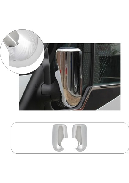 Ford Transıt Uyumlu 2003-2014 Ayna Kapağı 2 Parça Abs Krom Kaplama