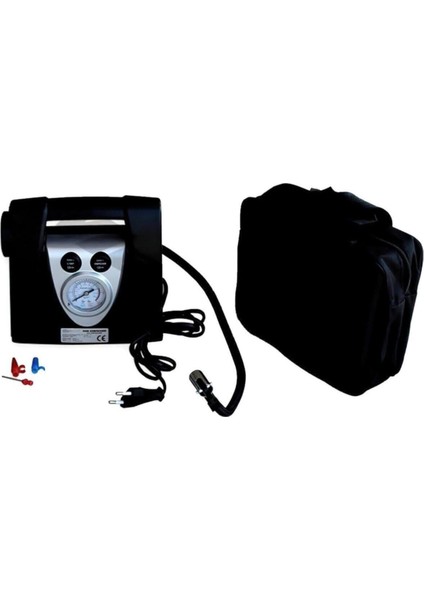 Hava Kompresörü Profesyonel 12V-220V Işıklı 150PCI Çantalı