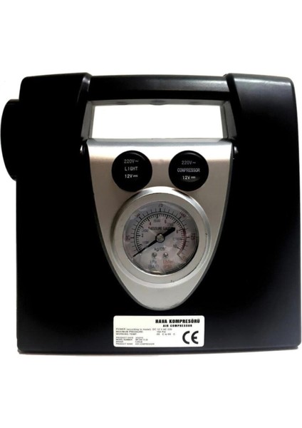Hava Kompresörü Profesyonel 12V-220V Işıklı 150PCI Çantalı fiyatları