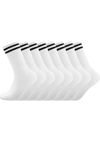 Unisex 4 Çift Tenis Çorabı Erkek Tenis Çorabı Kadın Tenis Çorabı Siyah Beyaz Tenis Çorabı 38-44 fiyatları