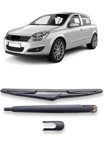 Opel Astra H Hb 2004-2013 Arka Cam Silecek Kolu ve Süpürgesi Kapak Takımı 1273395