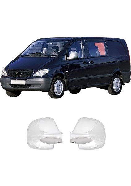 Mercedes Vito W639 Uyumlu 2004-2008 Ayna Kapağı 2 Parça Abs Krom Kaplama modelleri