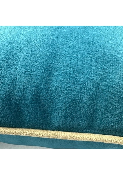 Kadife Biyeli Kırlent Kılıfı 40X40 2li