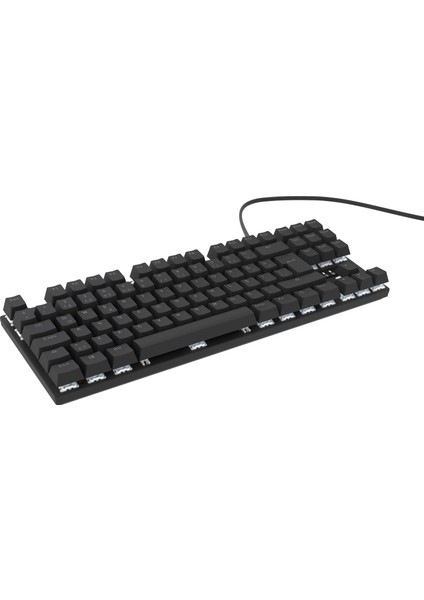 HK410 Mekanik Mavi Switch 19 Mod Rgb Kablolu Siyah Tkl Türkçe Gaming Klavye