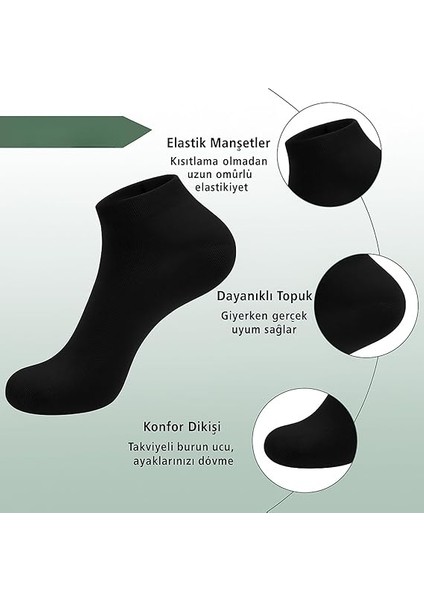 Bambu Yarım Konç 6 Çift Tenis Çorabı Erkek Kolaj Çorabı Kadın Kolaj Çorabı Beyaz Tenis Çorabı 40-44 fiyatları