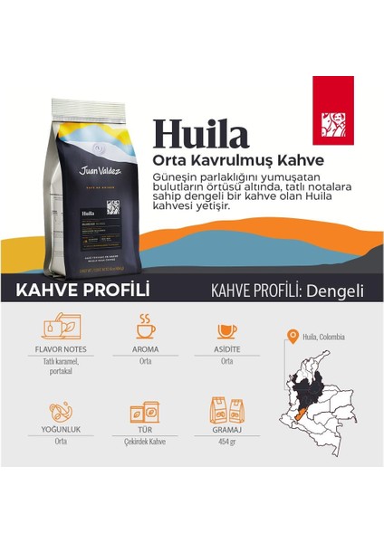 Huila Çekirdek Kahve 454GR fırsatları