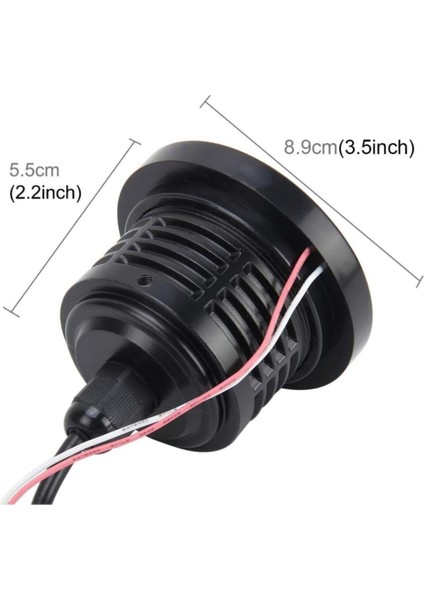 Mercekli Angel Yuvarlak LED Beyaz Sis Farı 8.9cm Metal Gövde fiyatları