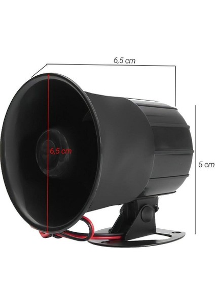 Oto Alarm Sireni 6 Sesli 12 Volt 20 Watt 120 Db fiyatları