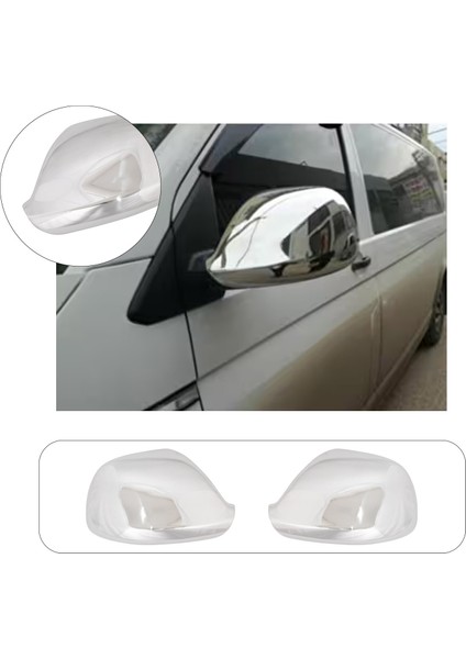 Volkswagen Amarok Uyumlu 2010-2021 Krom Ayna Kapağı 2 Parça Paslanmaz Çelik
