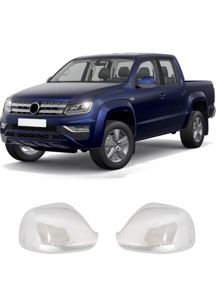 Volkswagen Amarok Uyumlu 2010-2021 Krom Ayna Kapağı 2 Parça Paslanmaz Çelik modelleri
