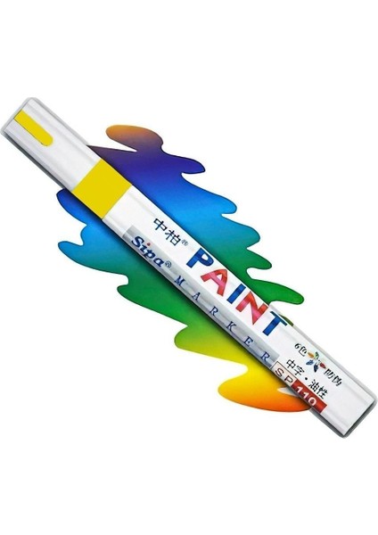Gxin Paint Sarı Oto Çizik Giderici Boya Rötüş Kalemi