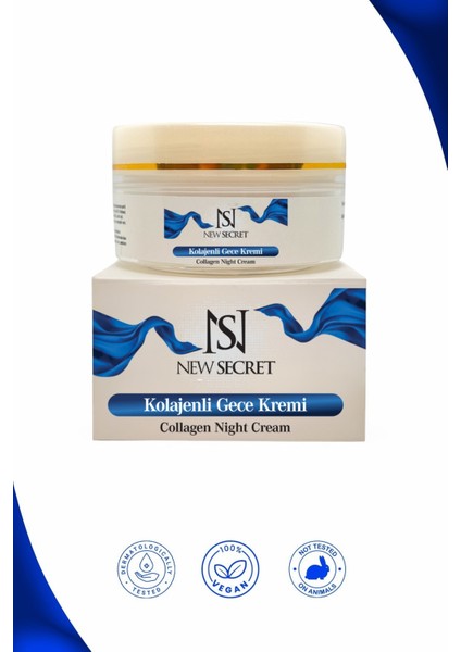 Cosmetic Kolajenli Gece Kremi-Hücre onarıcı ve Besleyici