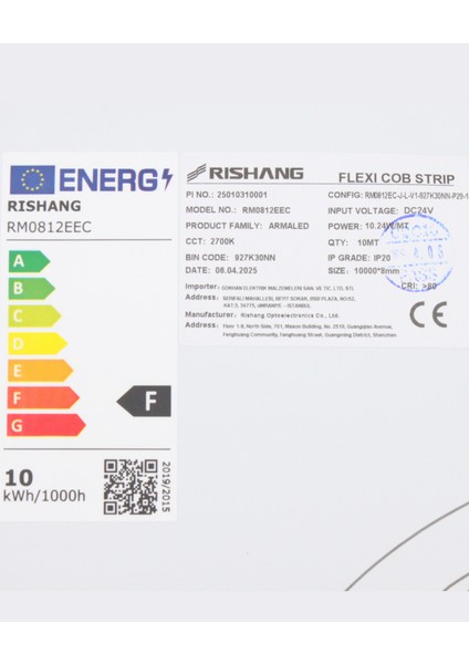 Cob Şerit LED 24V – Metrede 480 LED – Yüksek Crı > 90 – Noktasız Aydınlatma fırsatları