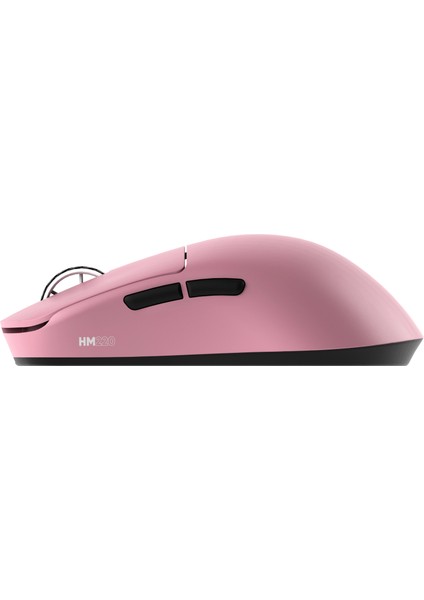 HM220 1k Hz 12000 Dpı Tri-Mode Kablosuz/bluetooth Pembe Gaming Mouse