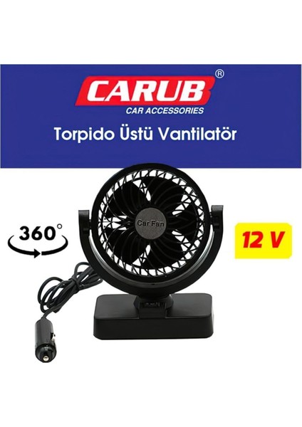 Oto Vantilatör Torpido Üstü Çift Kademeli Ayarlı 12 Volt fiyatları