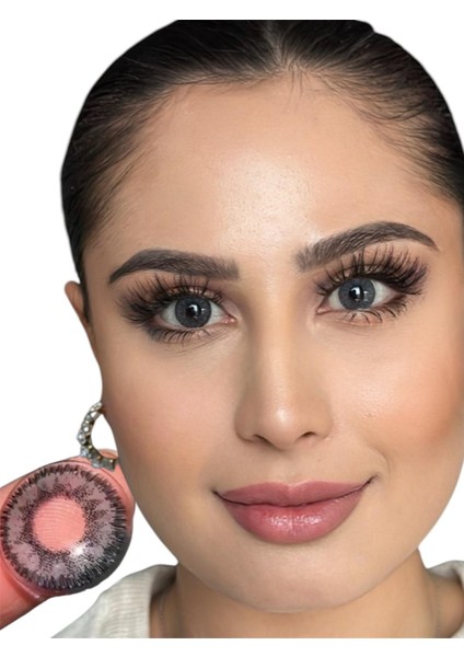 FRESHSHOW Luxury Platinum/ Hareli Renkli Gri Göz Kirpik Lens / Yıllık 1 Adet fiyatları